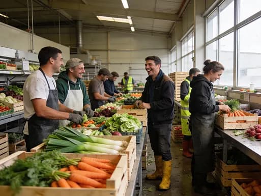 Tri et sélection des légumes frais